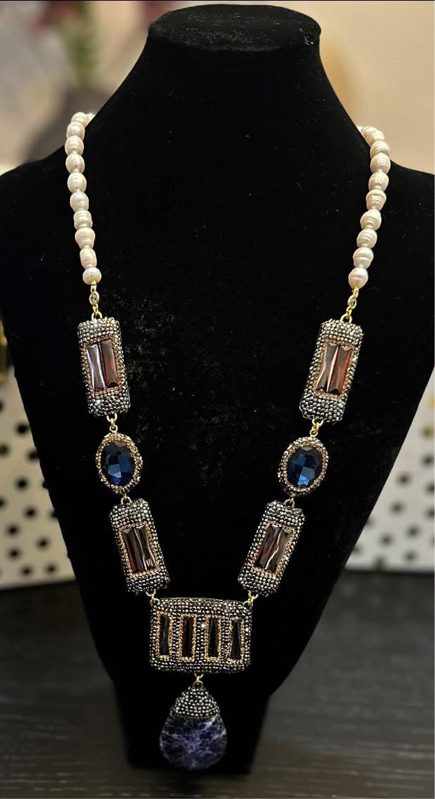 Natural Gemstone party wear Necklace