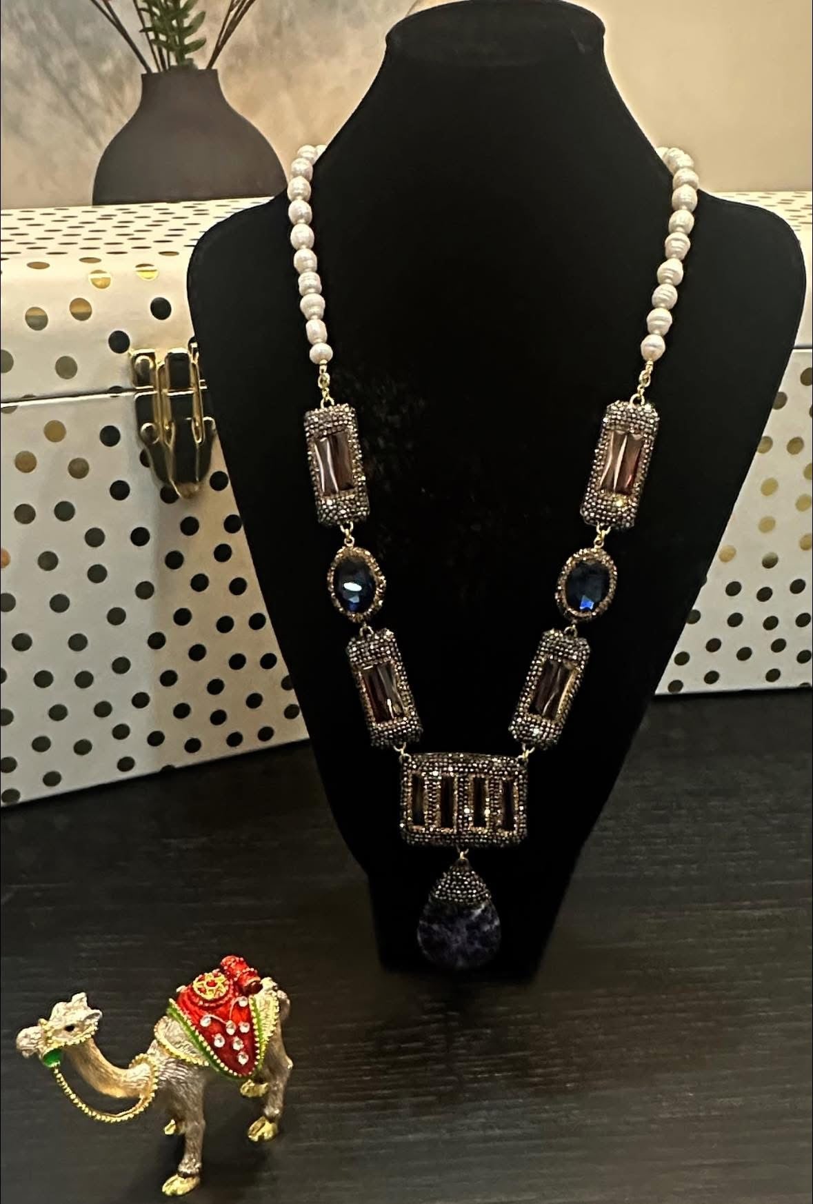 Natural Gemstone party wear Necklace